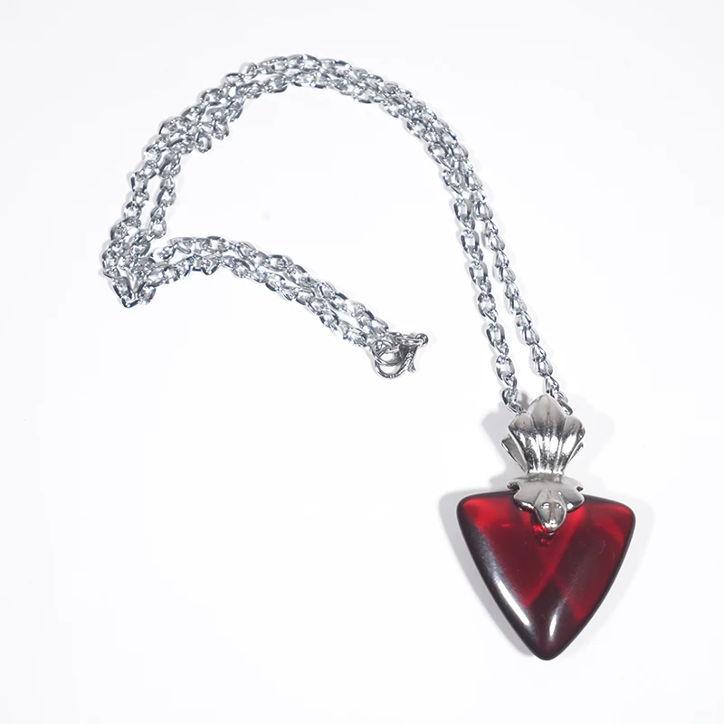 Necklace Fate/Stay Night Fate/Zero Tohsaka Rin Косплей Костюм красная водолазка рубашка черная плиссированная юбка ожерелье обувь Туфли-лодочки шпилька носки - Цвет: Necklace