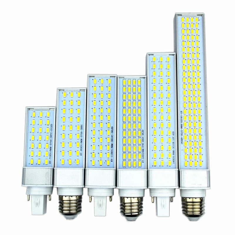 Светодиодная цилиндрическая лампа E27 G23 G24 8 Вт 10 12 15 18 30 5730 5630 SMD|pl led|lampada e27led corn bulb |