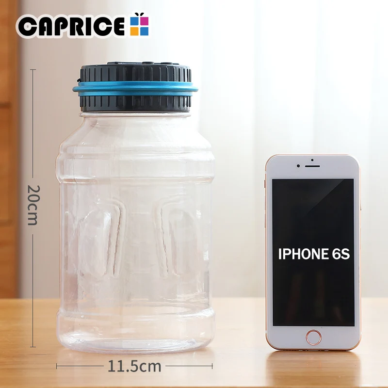 Digital Coin Counting Money Safe Box EURO Saving Storage Jar Transparent Automatically LCD Display Plastic Piggy Bank CXG-PET | Дом и сад