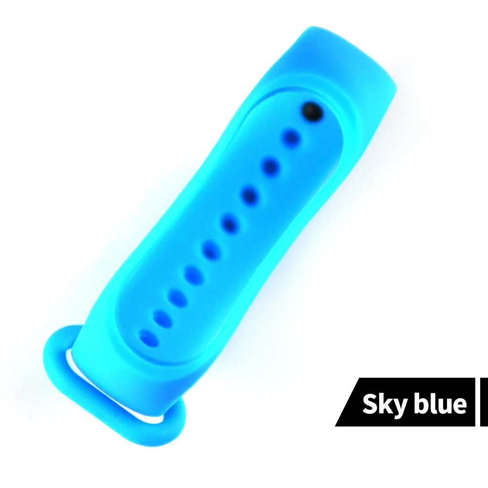 sky blue Новое поступление спортивный силиконовый ремешок мягкий портативный сменный Браслет с защитой от падения Чехол для Xiaomi Mi 4 3 - Цвет ремешка: sky blue