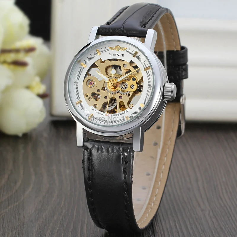 Часы Winner модные женские часы высококачественные Фабричный магазин бесплатная