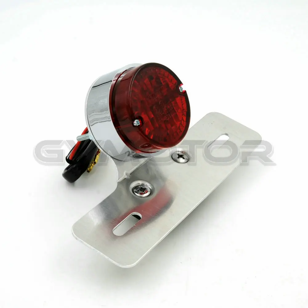 Винтажный Cafe Racer Scrambler мотоциклетный круглый стоп сигнал стояночный фонарь для