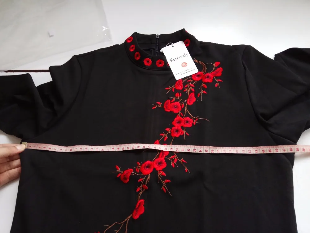 Новинка, зимние женские платья с вышивкой сливы,, Vestidos, Украина, Женская посылка, облегающее черное платье, Kerst Jurk Dames Robe Femme 620362