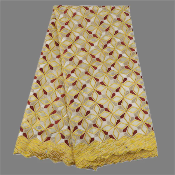 Excellent African apparel material nice wedding lace fabric 5 Yards 100% cotton Swiss voile MCL15(5yards/pc) | Дом и сад