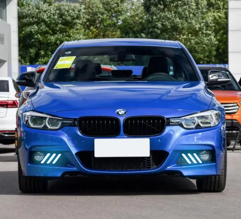 

eOsuns led drl daytime running light for BMW 3 series F35 F30 with Dynamic moving yellow turn signal and blue night light