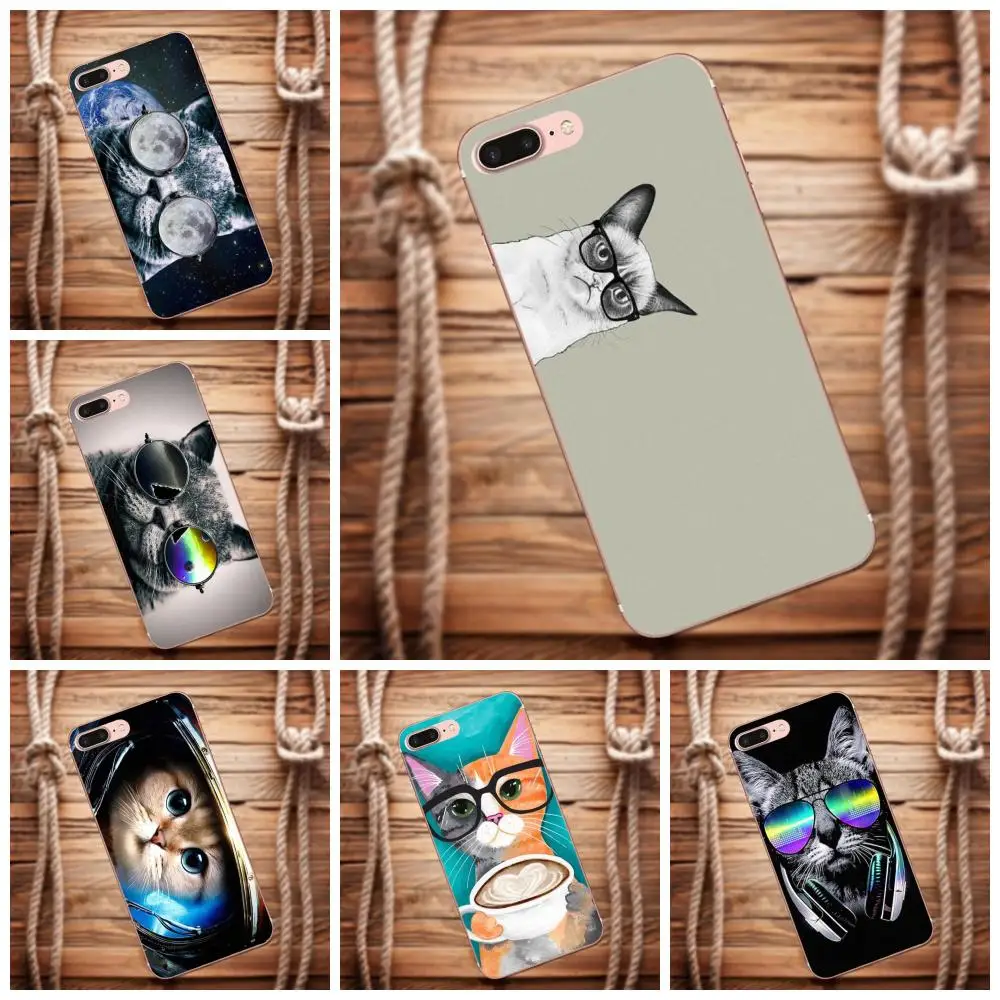 Для LG G2 G3 мини дух G4 G5 G6 K4 K7 K8 K10 2017 V10 V20 V30 мягкий Новый Стиль Уникальный Space Cat с