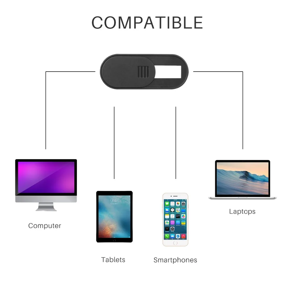 Крышка для веб камеры чехол ноутбука затвор магнитный слайдер пластиковая