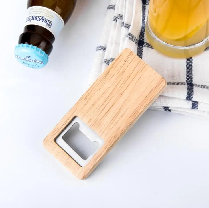 Бесплатная DHL доставка открывалка для пивных бутылок с деревянной ручкой штопор