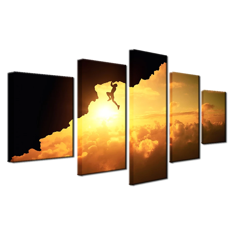Настенная картина на холсте Декор для дома 5 шт.|sunset landscaping|painting sunsetprints pictures |