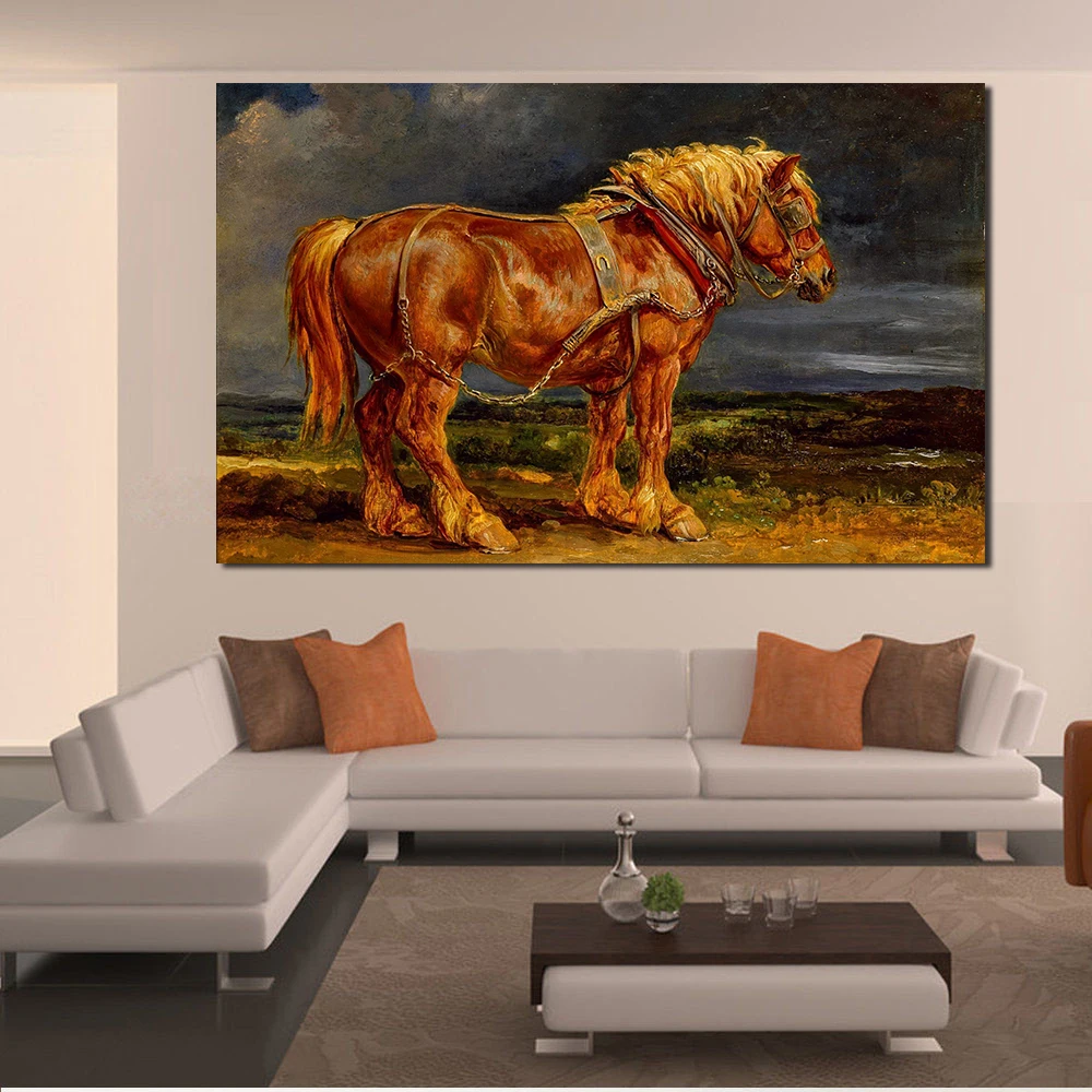 

JQHYART Pop Art No Frame Painting Horse Wall Pictures For Living Room Painting Canvas Art Posters And Prints Home Decor