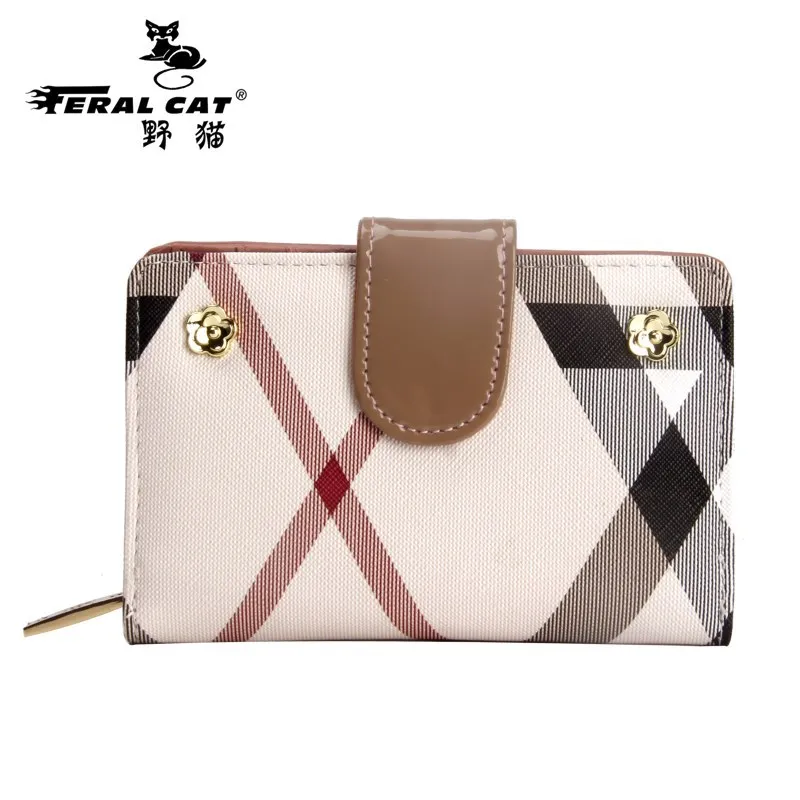 Дикие кошки высокое качество женские длинные кошельки 2018 новые модные