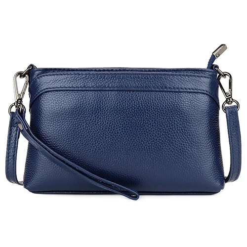 Royal Blue Высокое качество CowhideLeather женская сумка почтальон Bolsa Feminina женские маленькие сумки через плечо модные брендовые сумки - Цвет: Royal Blue