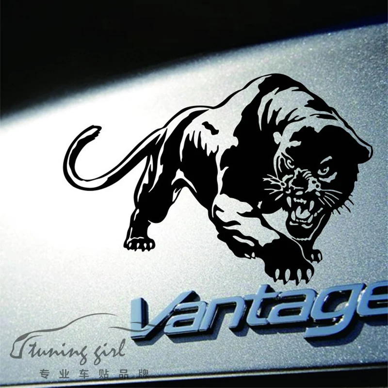 

2PCS Leopard Cheetah Panther Animals Car Stickers Creative Decals For Trunk Windshield Auto Tuning Styling Vinyls D16