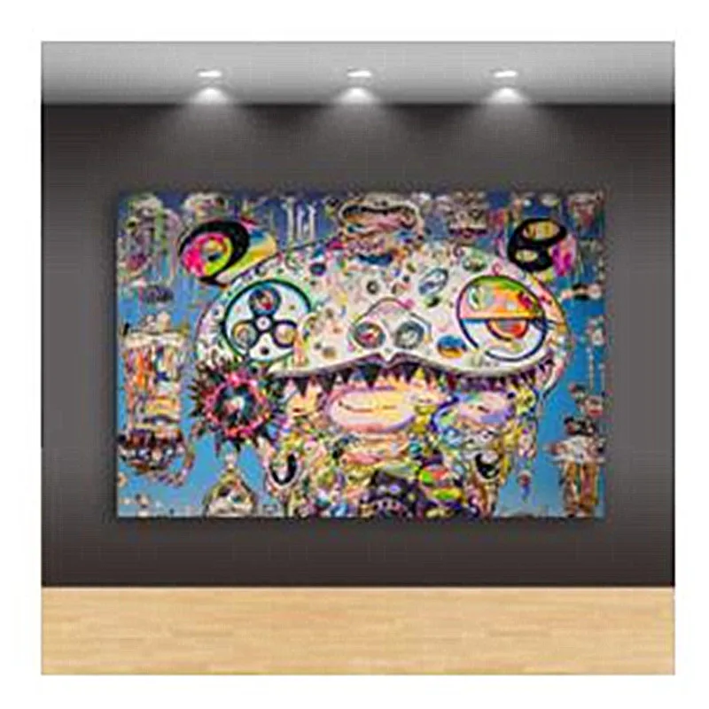 40X60CM Абстракция Подсолнух демон холст без рамы настенные картины, настенные декорации спальня домашний современный декор для гостиной M869 - Цвет: 40X60CM