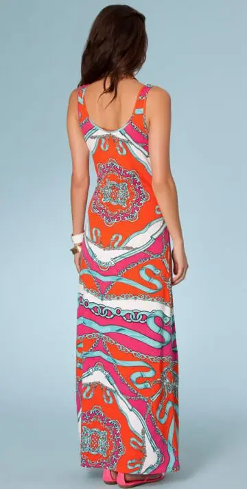 Сумасшедшая акция [EFATZP]! Женское платье-майка с геометрическим принтом модель