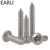 t845 standard stainless steel 316 disc round pan cross phillips head self tapping tapping screws bolt m5101216202530 80mm