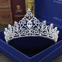 beautiful high quality cubic zirconia women tiaras headpieces evening crown wedding hair accessories factory direct h 019