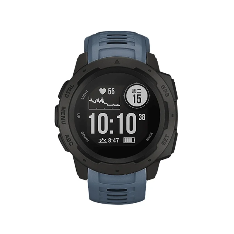 22 мм спортивные часы силиконовый ремешок для Garmin Instinct Прямая