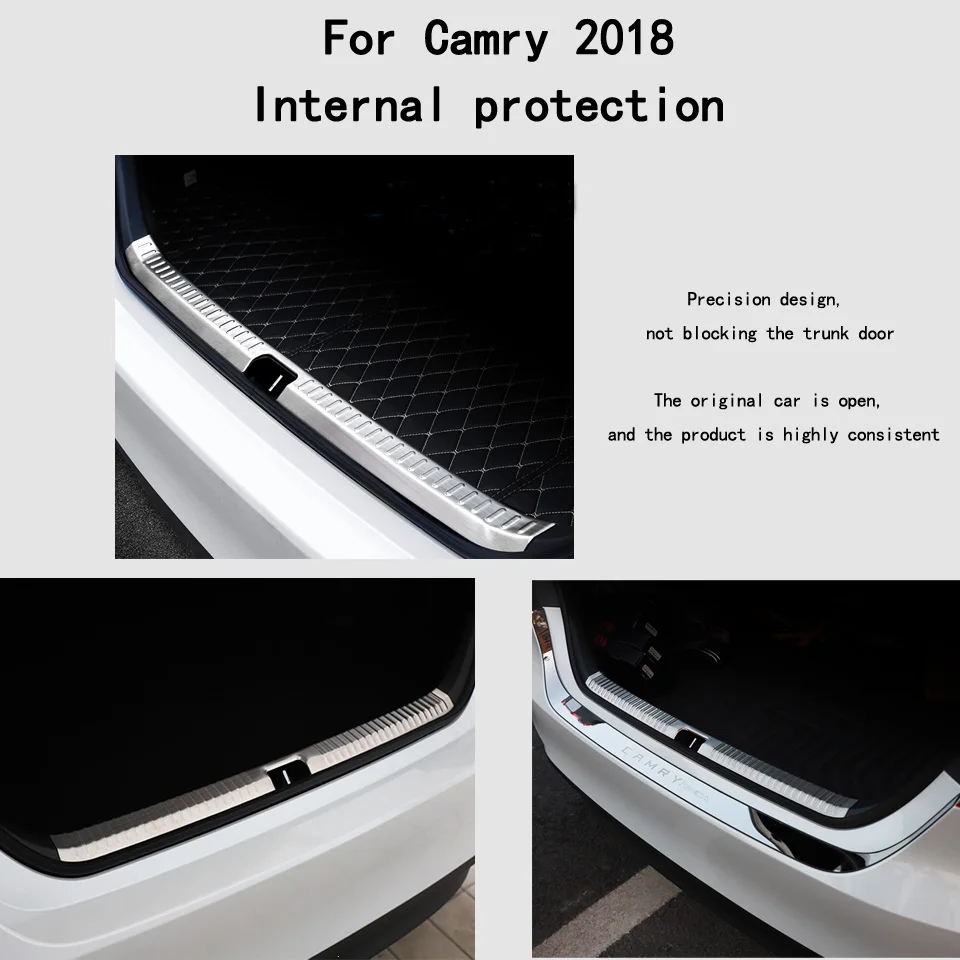 Авто-Стайлинг наклейка из нержавеющей стали для Toyota Camry XV70 2017 2018 внешняя и