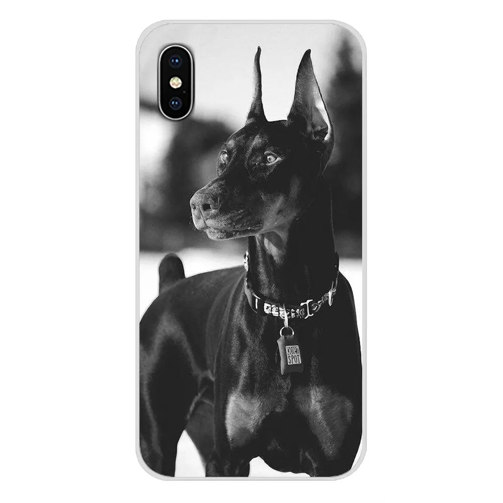 Доберман собака для Huawei Nova 2 3 2i 3i Y6 Y7 Y9 Prime Pro GR3 GR5 2017 2018 2019 Y5II Y6II прозрачный мягкий