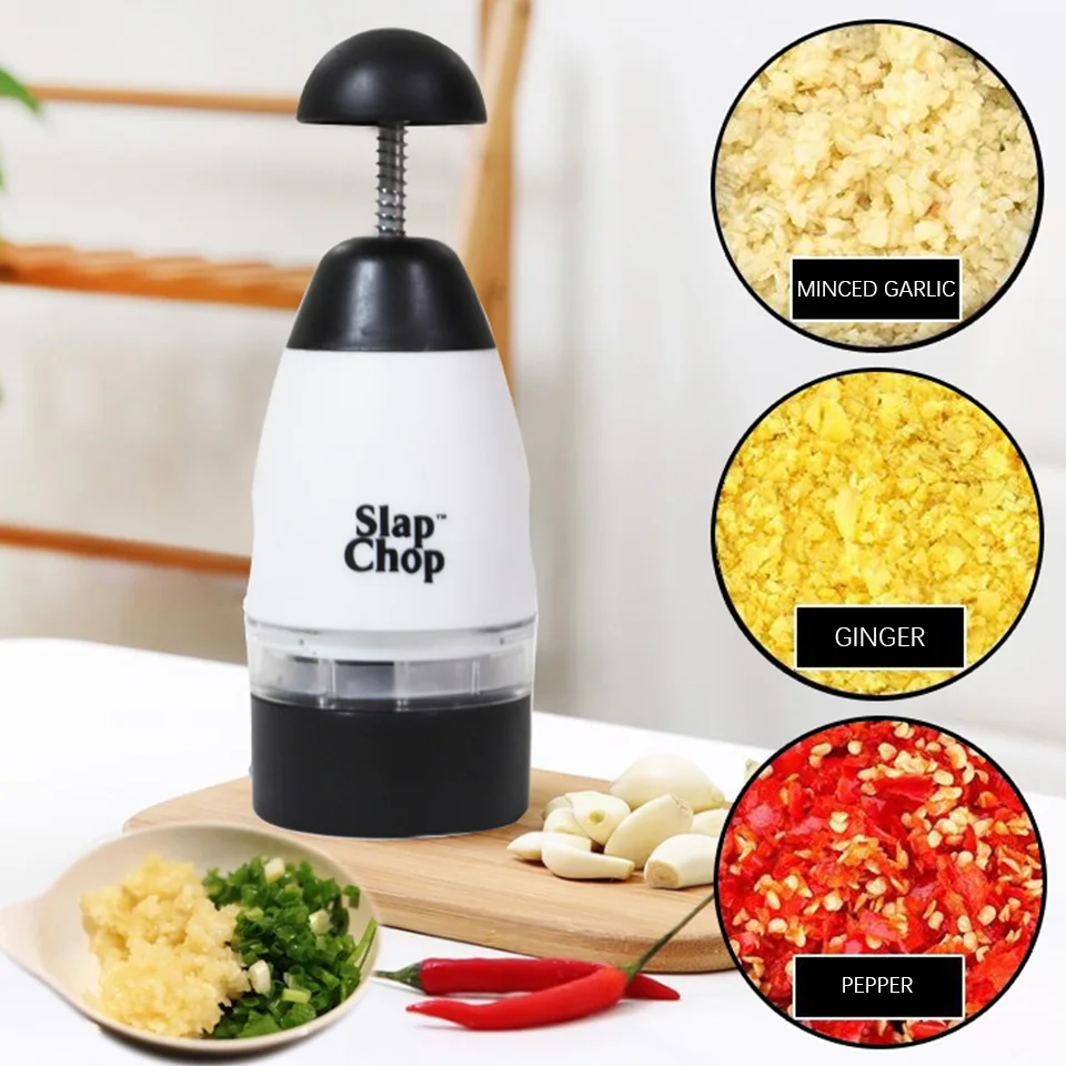 Нержавеющая Сталь Ручной пресс для чеснока дробилка соковыжималка Slap Chop еда измельчитель лук резак овощи фрукты имбирь чеснок дробилка