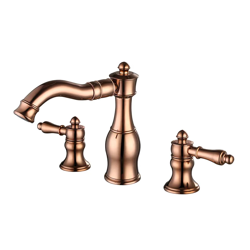 3 шт. латунный Смеситель для ванной комнаты с тремя отверстиями смеситель