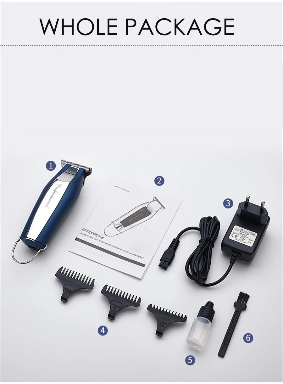 Профессиональная прецизионная машинка для стрижки волос Электрический триммер