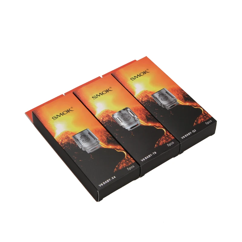 5 шт. Smok TFV8 Baby Coil Head M2 T8 T6 X4 Q2 Электронная замена сигарет катушка ядро для BABY Beast танк