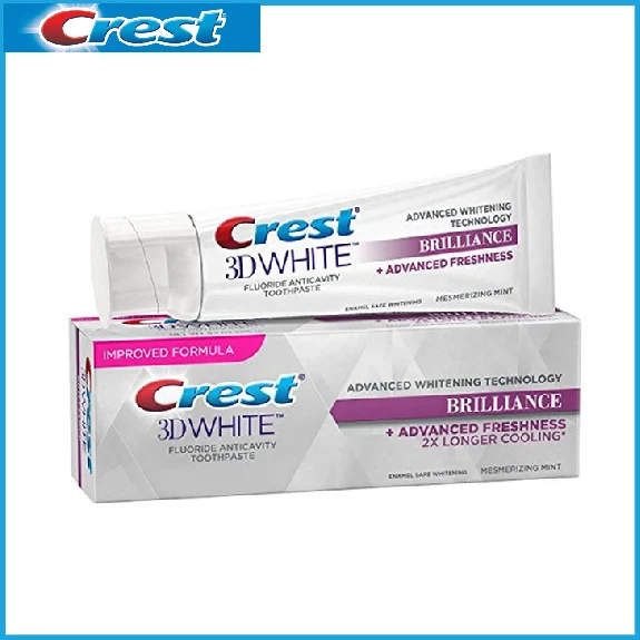 Зубная паста CREST 3D WHITE BRILLIANCE с мемеризацией улучшенная свежесть 2 шт. более