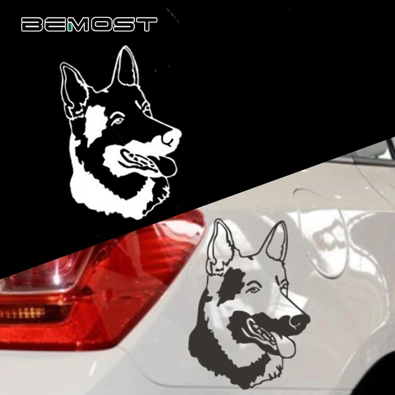 BEMOST автомобильный Стайлинг улыбающаяся немецкая овчарка автомобильные наклейки
