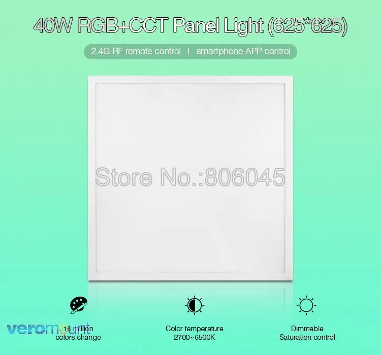 Milight 40 Вт RGB + CCT светодиодный свет панели FUTL02 (625*625) 2 4 г дистанционное управление