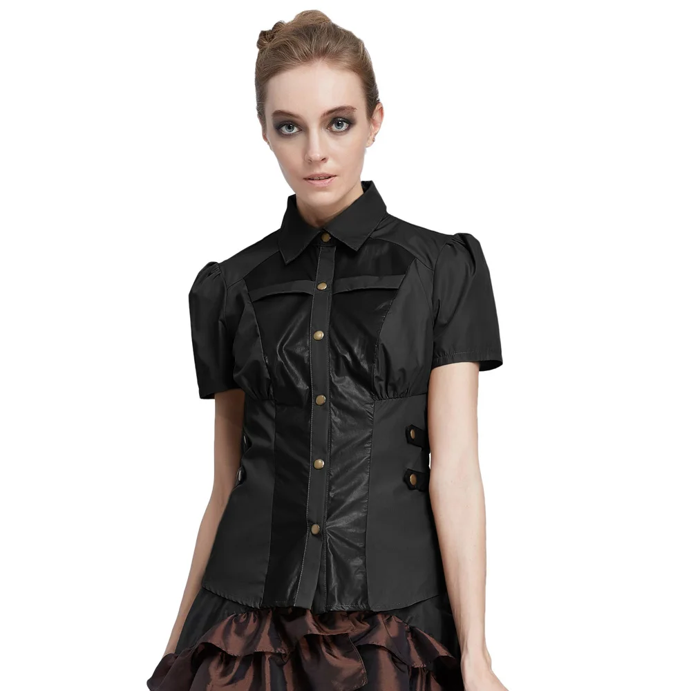 Женская рубашка в винтажном стиле Ретро стиль Офисная блузка Ренессанс стимпанк