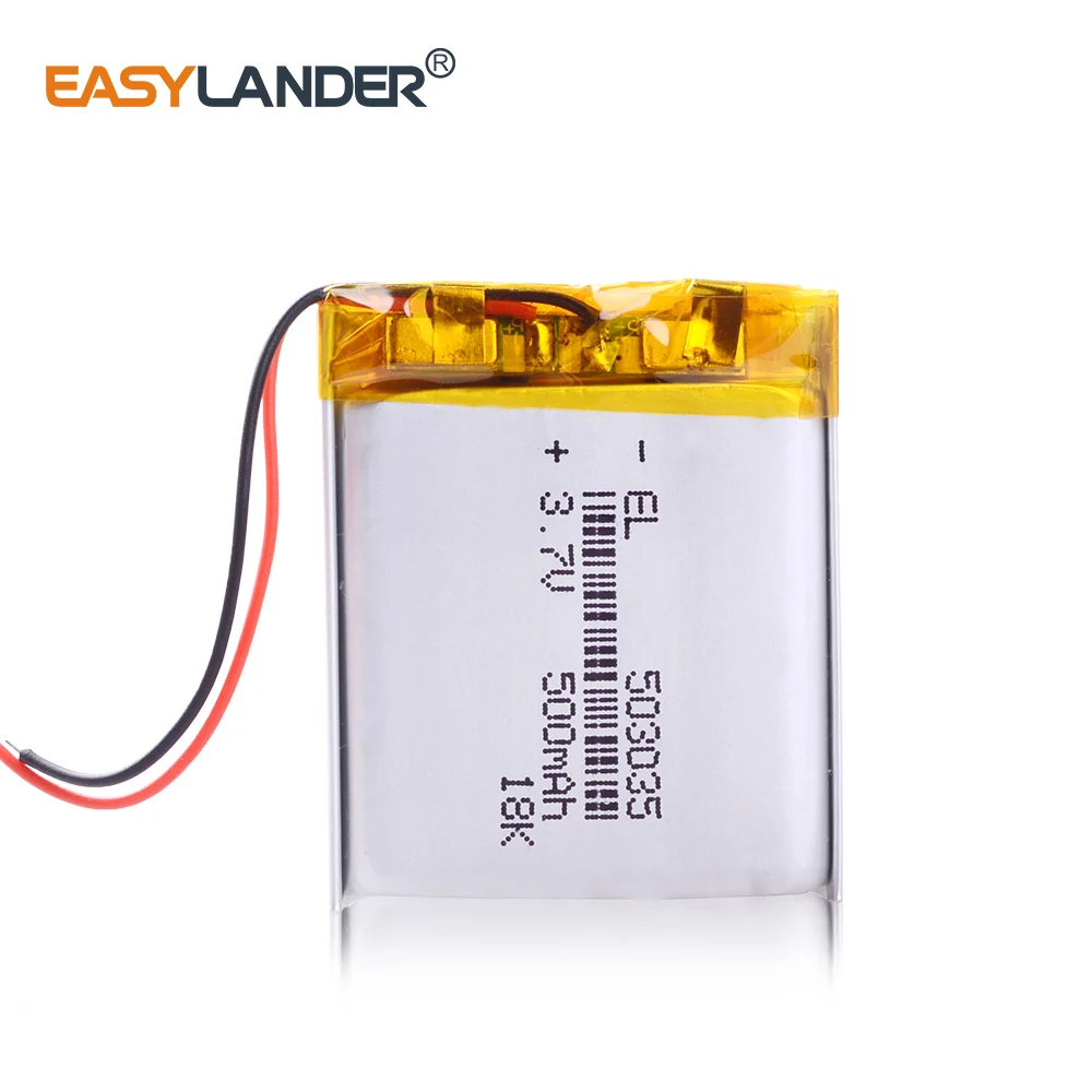 503035 3 7 v 500mah литий полимерный аккумулятор 7V Вольт li po ion lipo Аккумуляторы для dvd GPS