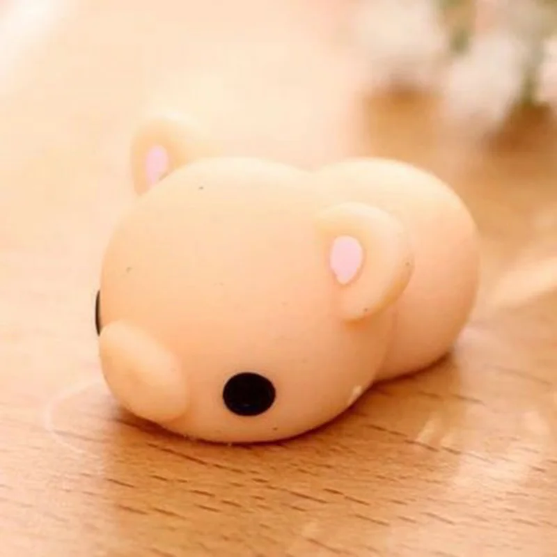 Kawaii Mini animals Mochi Squeeze эластичные мягкие панда курица утка овца свинья кролик Тигр мягкие телефонные ремешки детские игрушки