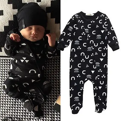 Детский комбинезон на молнии с геометрическим принтом | Мать и ребенок