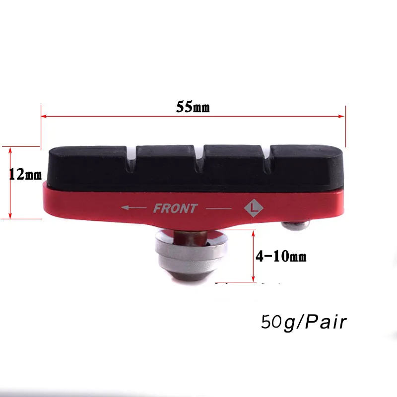 Прочные велосипедные тормозные колодки резиновые Тормозные блоки для дорожного