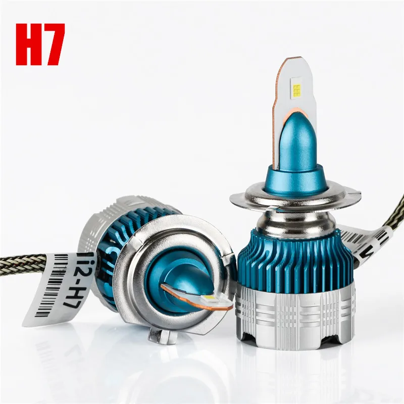 Мини plug and play стиль H4 HI короче спереди и длиннее сзади) H1 H3 H7 H11 9005 9006 880 светодиодный фары лампы 6500 k