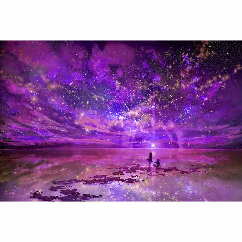 Purple 5D Алмазная мозаика для рукоделия, квадратная мозаика, алмазные стразы, вышивка крестиком, домашний декор, подарок - Цвет: Purple