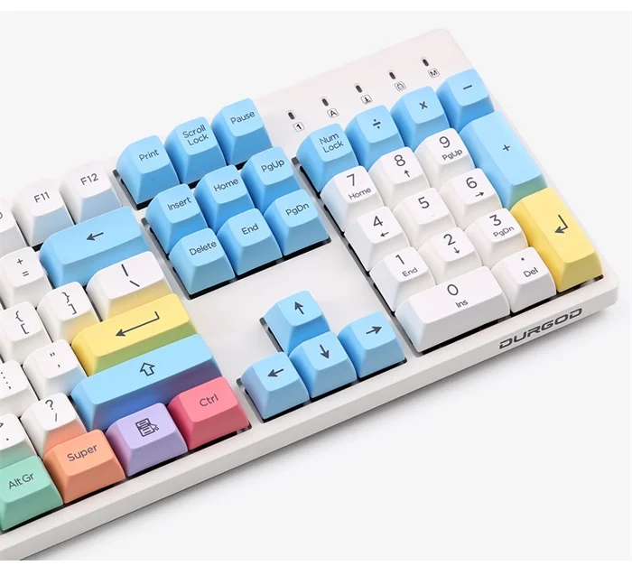 PBT SA Мел колпачки набор 158 клавиш Cherry MX Переключатель колпачки для проводной USB Механическая игровая клавиатура