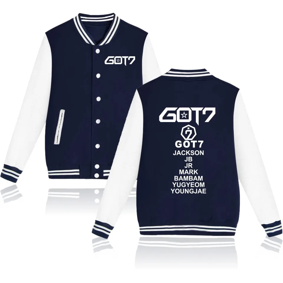 Осенние толстовки GOT7 2018 с рисунком мирового турнира Джексон Марк Свитера got7
