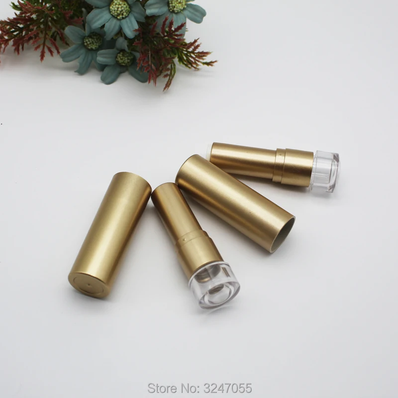 

12.1mm 30pcs/lot Round Plastic Empty Lipstick Tube, Gold High Grade Cosmetic Lip Balm Bottle, Cosmetic Container,Lip Beauty Tool