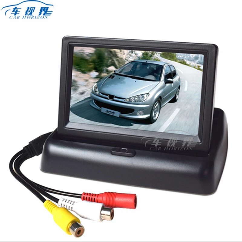 Автомобильный монитор 4 3 дюймов TFT lcd автомобильные мониторы заднего вида 480x240