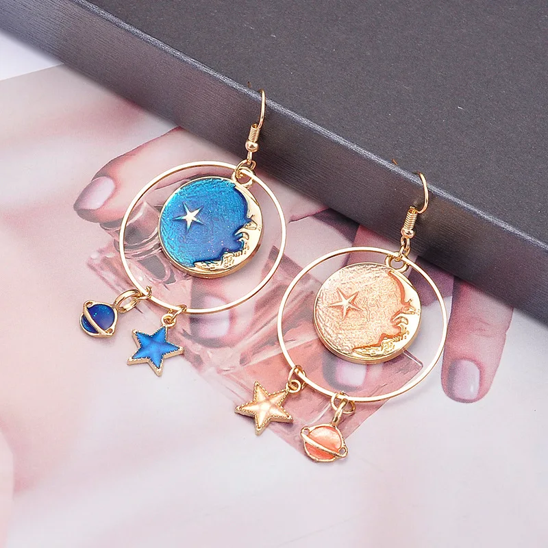 1 пара из цинкового сплава серьги со звездами с джокером | Украшения и аксессуары