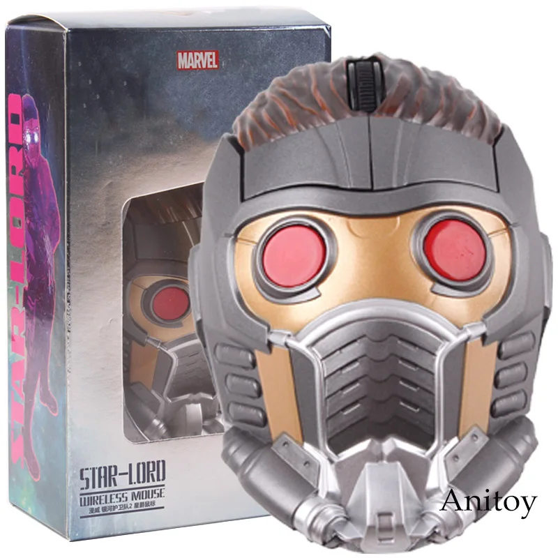 Star Lord Мстители игрушки Железный человек MK46 MK50 пантера звезда Властелин дерево человек Муравей военная машина фигурка беспроводная мышь компьютерная игрушка - Цвет: Star Lord