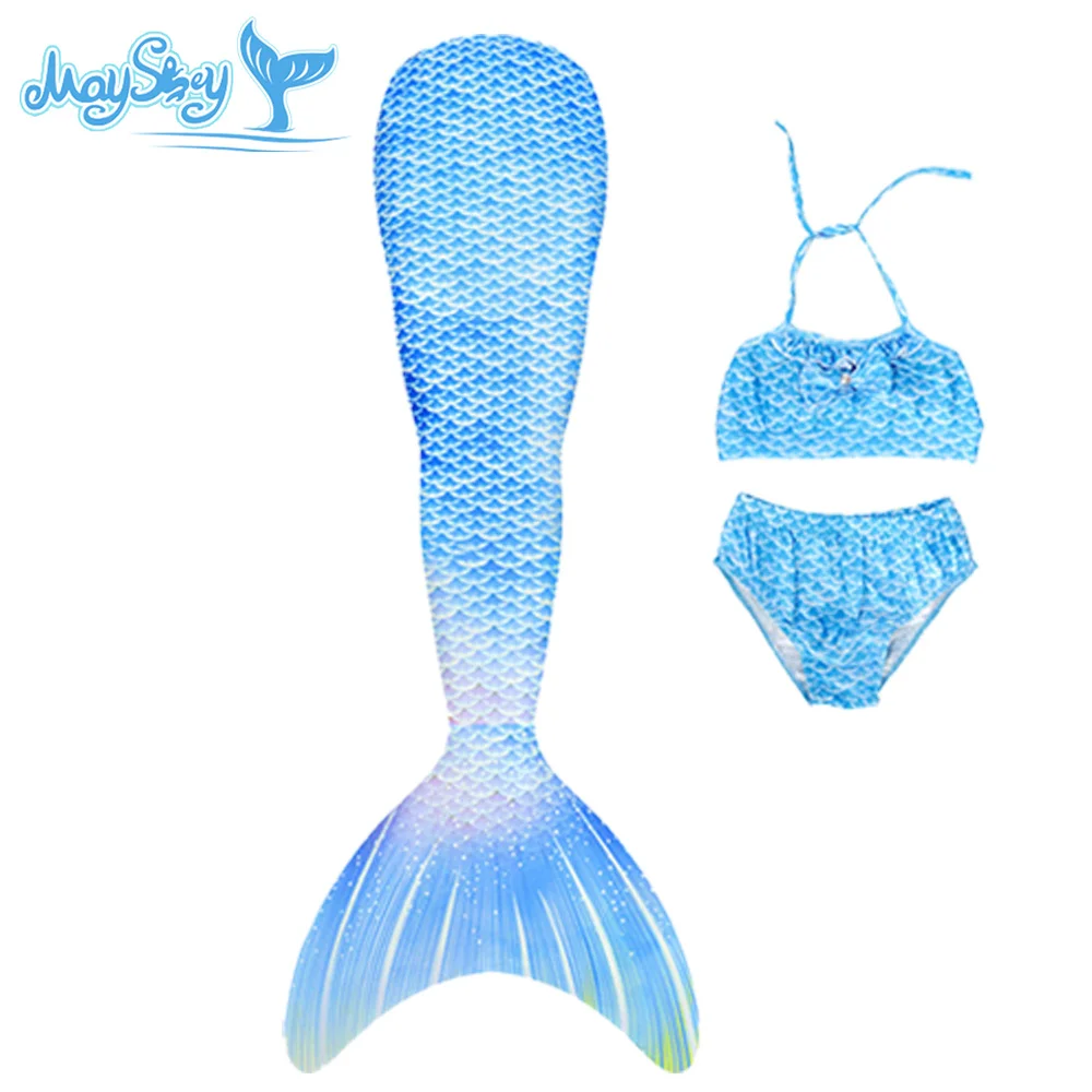 MAYSKEY хвост русалки для плавания девочек детей и взрослых купальный костюм