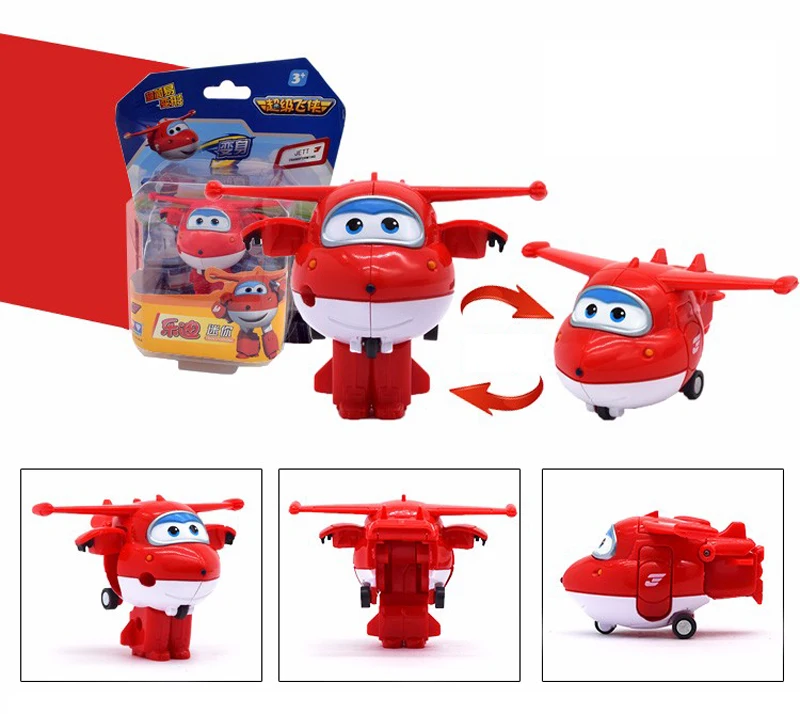 12pcs/lot Super Wings Mini Airplane ABS Robot toys Action Figures Wing Transformation Jet Animation Children Kids Gift | Игрушки и хобби