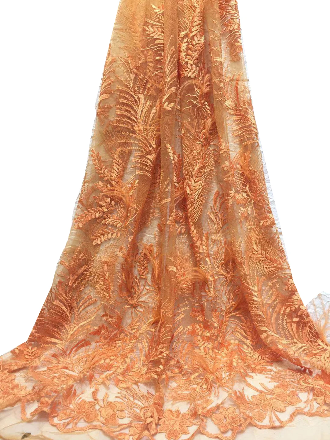 Красивая Цветочная африканская гипюровая белая кружевная ткань и синяя