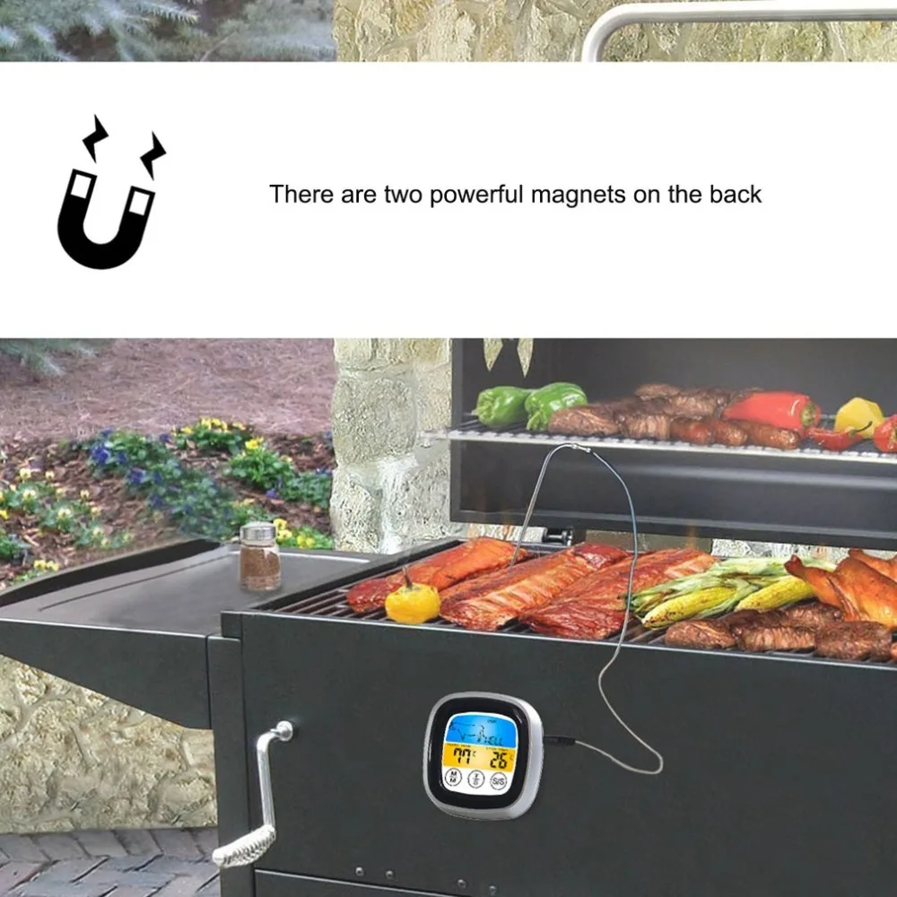 Беспроводной термометр для барбекю с шестью зондами Bluetooth таймер приготовления