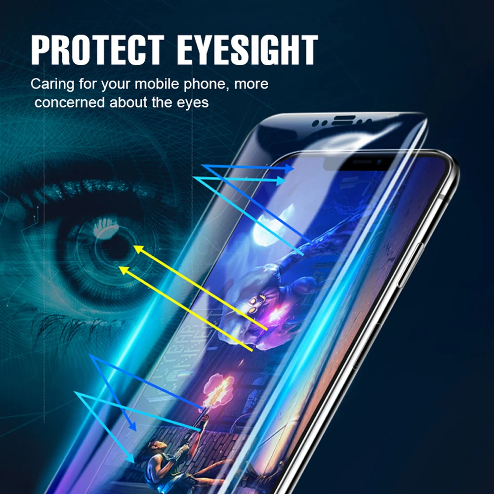 Гидрогелевая пленка для iphone x xs max xr защитная 7 8 6 6s plus мягкая полная защита экрана