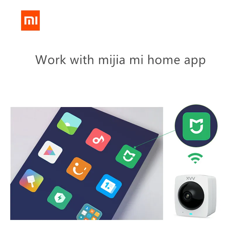 Xiao mi jia XiaoVV ночная версия работа с mi Home App Smart Panora mi c IP камера HD 1080P 360 Panora mi c AI гуманоидное Обнаружение